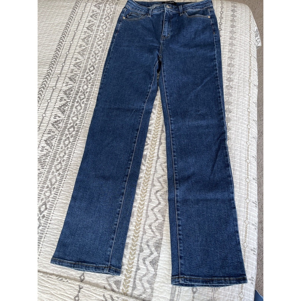Judy Blue Women's Straight Leg Jeans - Dark Blue